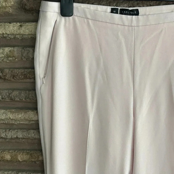 Carlisle Light Blush Pink Christy Side Zip Ankle Pants - Picture 2 of 5